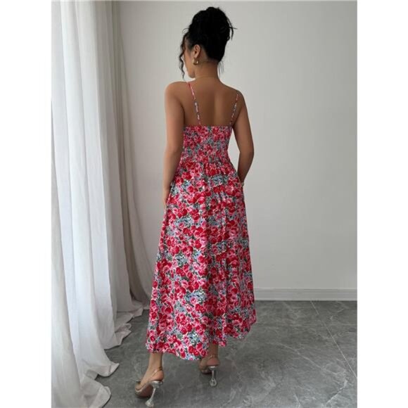 Floral Print Sweetheart Neck Cami Dress - Picture 4 of 5